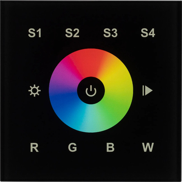 Изображение товара Выключатель Arlight Intelligent DALI-901-11-1G-4SC-RGBW-DT8-IN Black / 037199