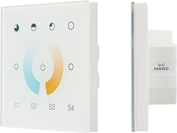 Изображение товара Выключатель Arlight Intelligent DALI-901-11-1G-4SC-MIX-DT8-IN White / 037196