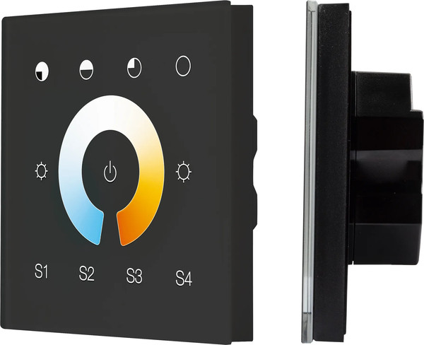 Изображение товара Выключатель Arlight Intelligent DALI-901-11-1G-4SC-MIX-DT8-IN Black / 037195