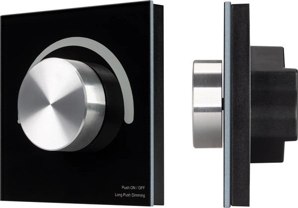 Изображение товара Выключатель Arlight Intelligent SMART-1-10V-301-31-DIM-IN Black / 036243