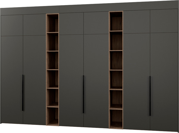 Изображение товара Шкаф Рэйгрупп Рэй S262-В18-3-WKW В18-3 (дуб веллингтон/кобальт)