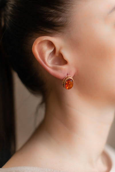 Изображение товара Кольцо Wolves Янтарь 1735 (р.22)