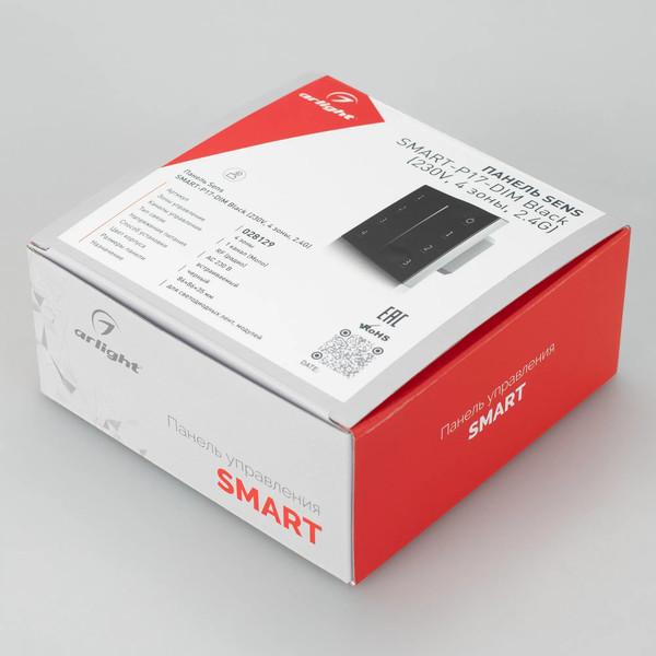 Изображение товара Выключатель Arlight Sens SMART-P17-DIM Black / 028129