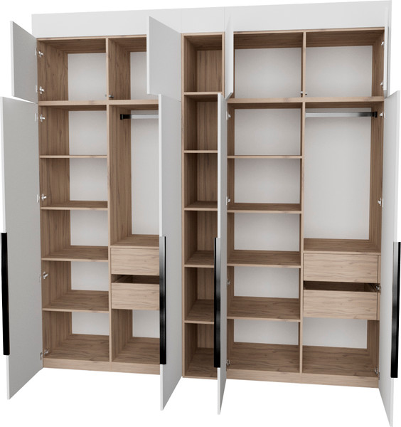 Изображение товара Шкаф Рэйгрупп Рэй S274-В10-3-EBЕ В10-3 (дуб элисон/белый премиум)