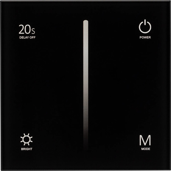 Изображение товара Выключатель Arlight SMART-P6-DIM-G-IN Black / 034780