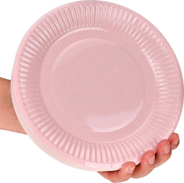 Изображение товара Набор одноразовых тарелок Miland ТГ-7041 (50шт, розовый)
