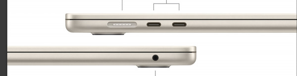 Изображение товара Ноутбук Apple MacBook Air 15 M3 16GB/256GB 8C CPU 10C GPU / MC9F4 A3114 (Starlight)