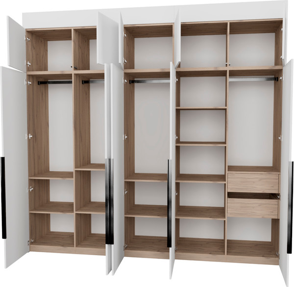 Изображение товара Шкаф Рэйгрупп Рэй S274-В12-2-EB В12-2 (дуб элисон/белый премиум)