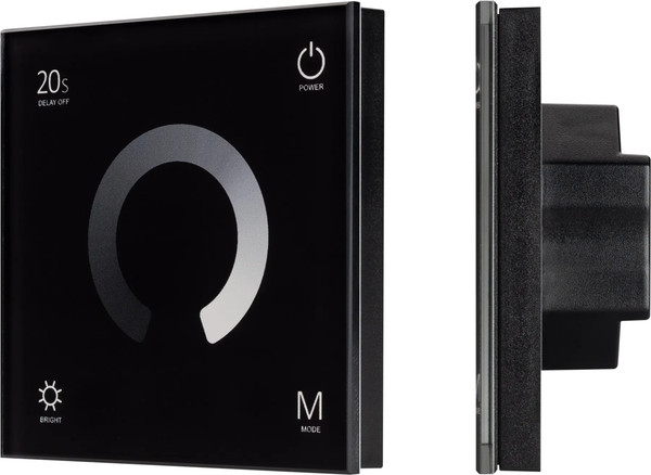 Изображение товара Выключатель Arlight SMART-P4-DIM-G-IN Black / 034778