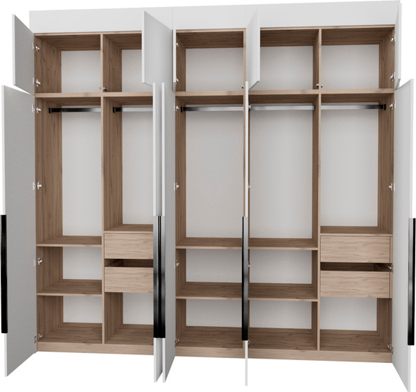 Изображение товара Шкаф Рэйгрупп Рэй S274-В12-3-EB В12-3 (дуб элисон/белый премиум)