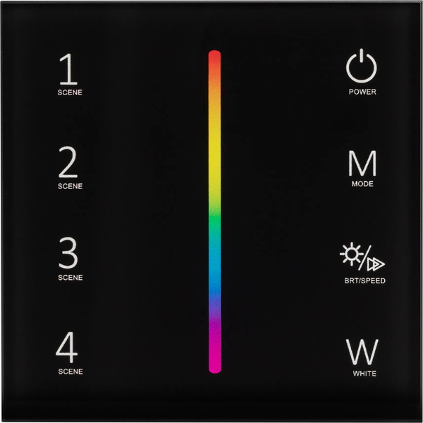 Изображение товара Выключатель Arlight SMART-P22-RGBW-G-IN Black / 033766