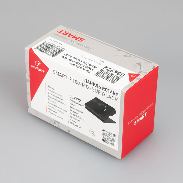 Изображение товара Выключатель Arlight SMART-P100-MIX-SUF Black / 034772