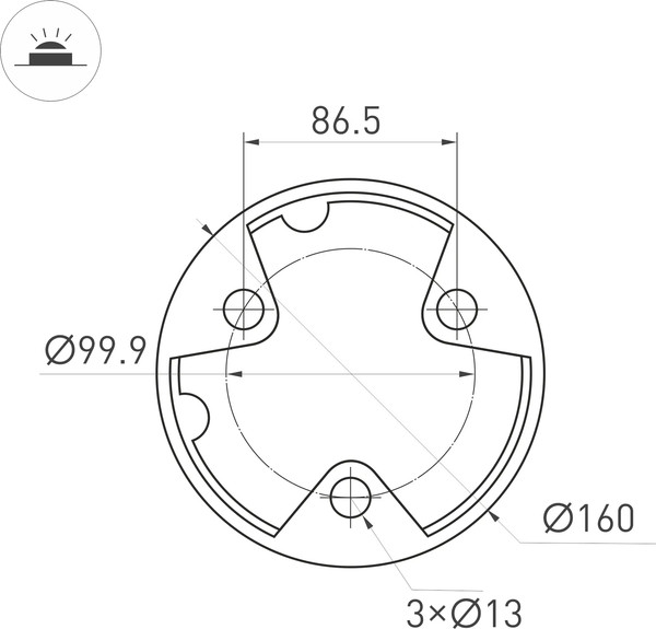 Изображение товара Фонарь уличный Arlight LGD-LANDMARK-BOLL-H1000-20W Warm3500-MIX GR / 047691