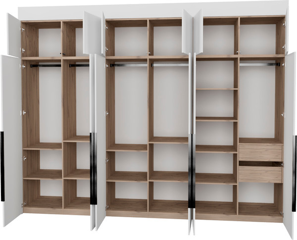 Изображение товара Шкаф Рэйгрупп Рэй S274-В15-2-EB В15-2 (дуб элисон/белый премиум)