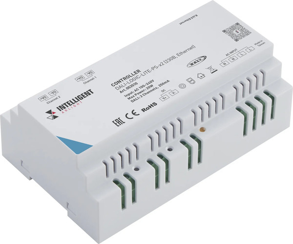 Изображение товара Контроллер для светодиодной ленты Arlight Intelligent DALI-LOGIC-LITE-PS-x2 / 053510