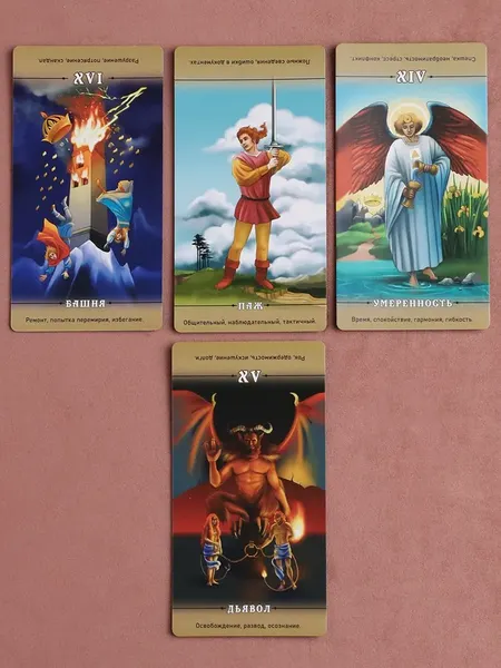 Изображение товара Гадальные карты Miland Таро. Знак судьбы для начинающих / ГК-2795 (78 карт)