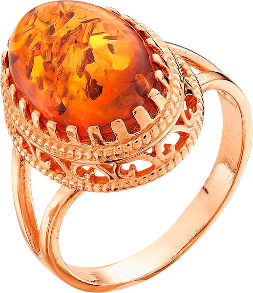 Изображение товара Кольцо Wolves Янтарь 1736 (р.22.5)