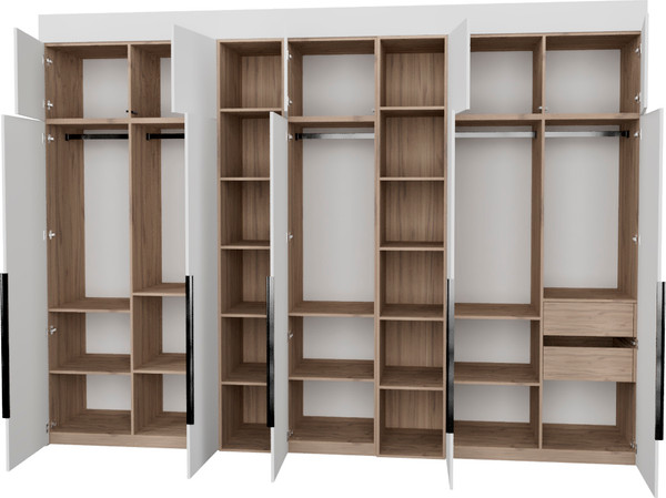 Изображение товара Шкаф Рэйгрупп Рэй S274-В17-2-EBЕ В17-2 (дуб элисон/белый премиум)