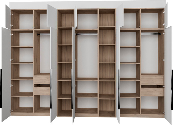 Изображение товара Шкаф Рэйгрупп Рэй S274-В17-3-EBЕ В17-3 (дуб элисон/белый премиум)