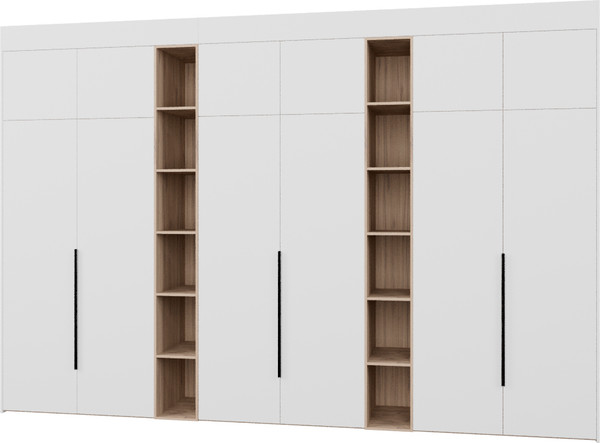 Изображение товара Шкаф Рэйгрупп Рэй S274-В18-3-EBЕ В18-3 (дуб элисон/белый премиум)