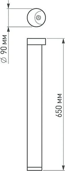 Изображение товара Светильник уличный Arlight LGD-Path-Round90-H650B-7W Warm White / 020349