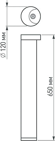 Изображение товара Светильник уличный Arlight LGD-Path-Round120-H650B-12W Warm White / 020337