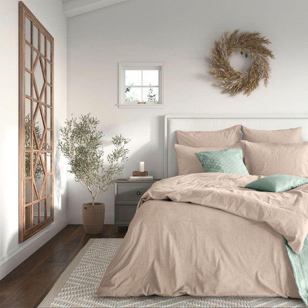 Изображение товара Комплект постельного белья Verossa Melange 1.5сп / 775842 (Praline, 50x70)