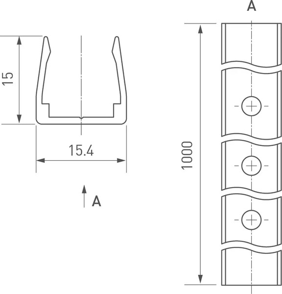 Изображение товара Профиль для светодиодной ленты Arlight ARL-MOONLIGHT-1213-1000 CLEAR / 032577