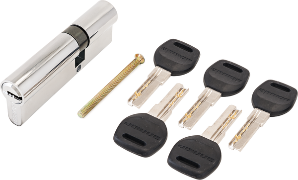 Изображение товара Цилиндровый механизм замка Аллюр HD F 100-5К CP (35x65) (хром)