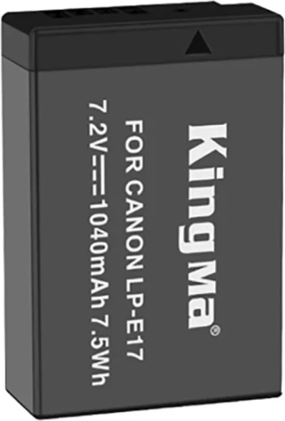 Изображение товара Зарядное устройство для аккумулятора для камеры Kingma + 2 аккумулятора LP-E17 1040mAh / BM058LPE17-2BM