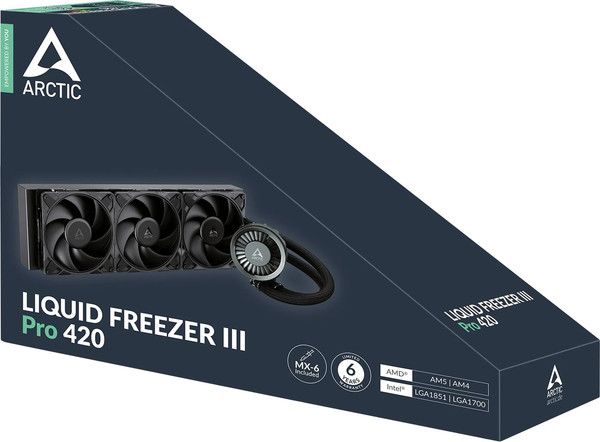 Изображение товара Кулер для процессора Arctic Cooling Liquid Freezer III Pro 420 Black (ACFRE00181A)