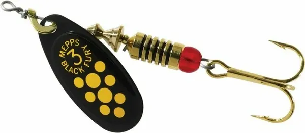Изображение товара Блесна Mepps Black Fury Jaune №3 6.5гр (желтые точки/черный, в блистере)