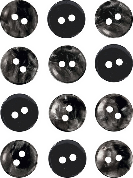 Изображение товара Набор пуговиц Sentex P-A2027 11.5/2 (12шт, антрацит)