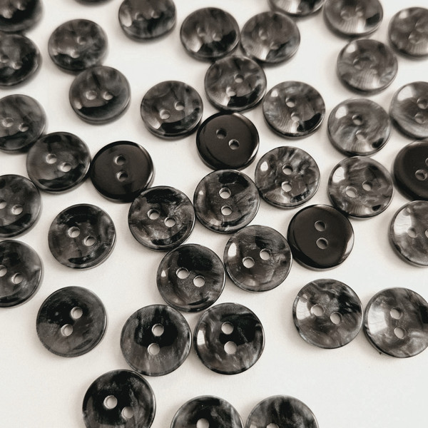 Изображение товара Набор пуговиц Sentex P-A2027 11.5/2 (12шт, антрацит)