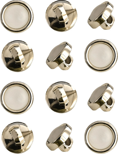 Изображение товара Набор пуговиц Sentex PN-0928 8 (12шт, белый/золото)