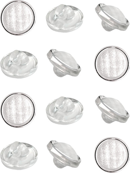 Изображение товара Набор пуговиц Sentex PN-31-11.5 (12шт, белый/серебро)