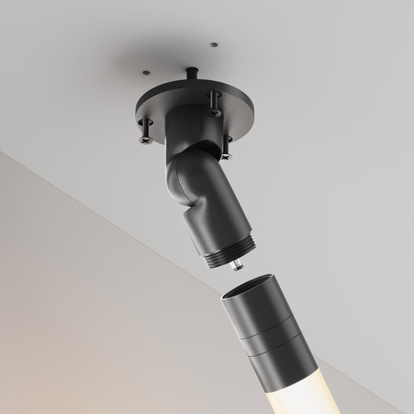 Изображение товара Потолочная база для трекового светильника Maytoni C027CS-P-B