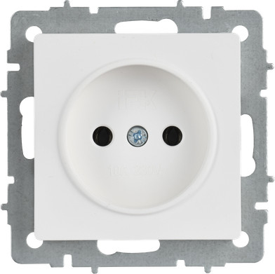 Изображение товара Розетка IEK Brite BR-R13-10-K91 (арктический белый)