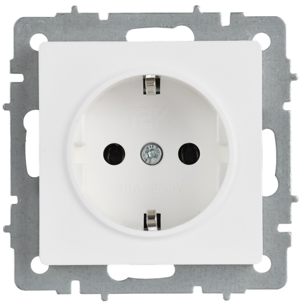 Изображение товара Розетка IEK Brite BR-R11-16-K91 (арктический белый)