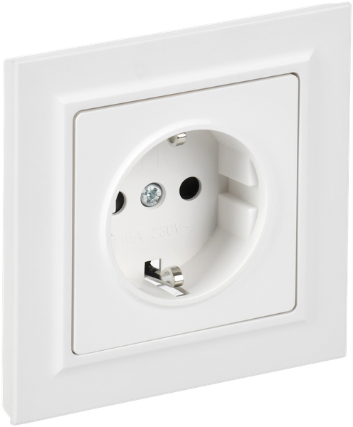 Изображение товара Розетка IEK Brite BR-R14-16-K91-F (арктический белый)