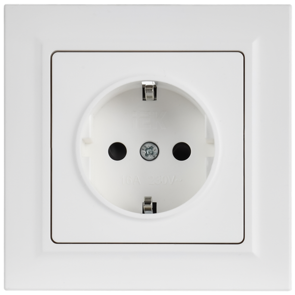 Изображение товара Розетка IEK Brite BR-R14-16-K91-F (арктический белый)