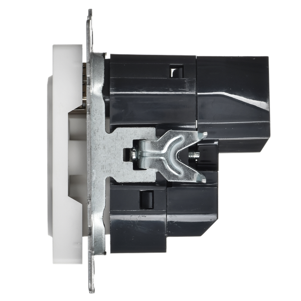 Изображение товара Розетка IEK Brite BR-R14-16-U21-D21-K91 (арктический белый)