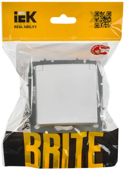 Изображение товара Розетка IEK Brite BR-R16-16-44-K91 (арктический белый)