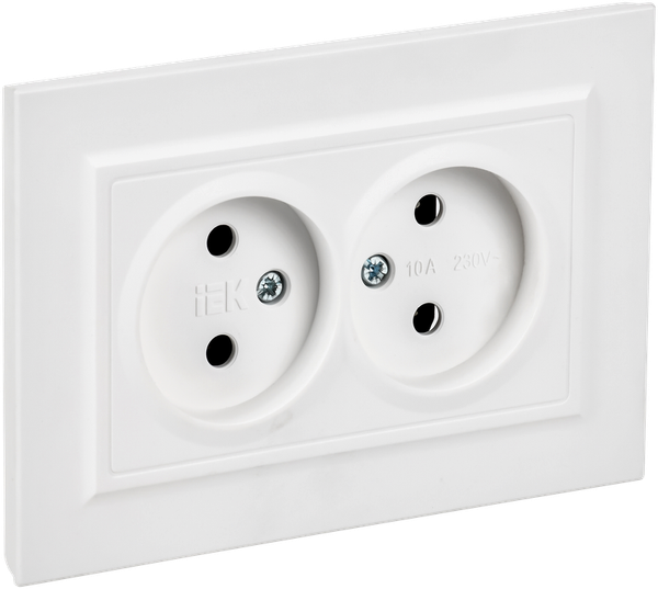 Изображение товара Розетка IEK Brite BR-R20-10-K91-F (арктический белый)