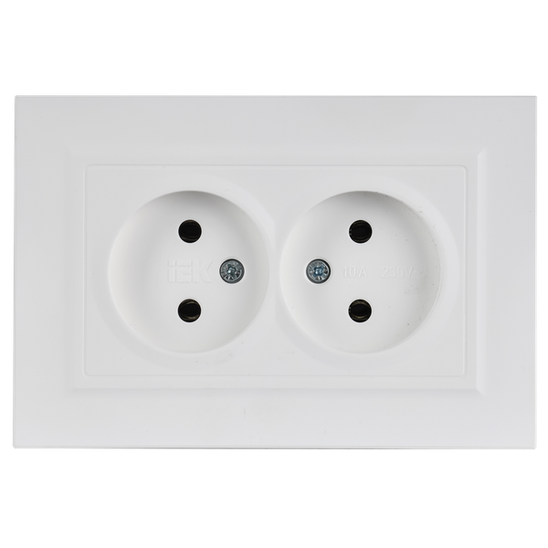 Изображение товара Розетка IEK Brite BR-R20-10-K91-F (арктический белый)