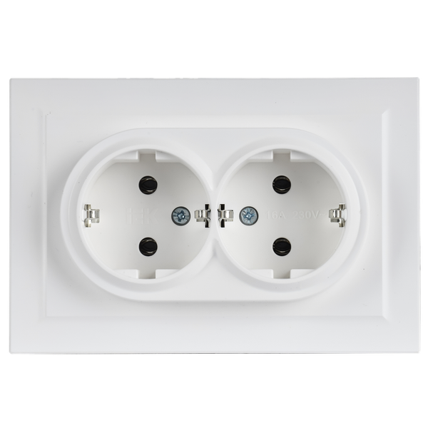 Изображение товара Розетка IEK Brite BR-R21-16-K91-F (арктический белый)