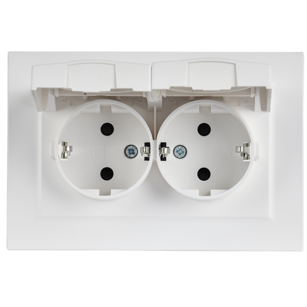 Изображение товара Розетка IEK Brite BR-R26-16-44-K91-F (арктический белый)