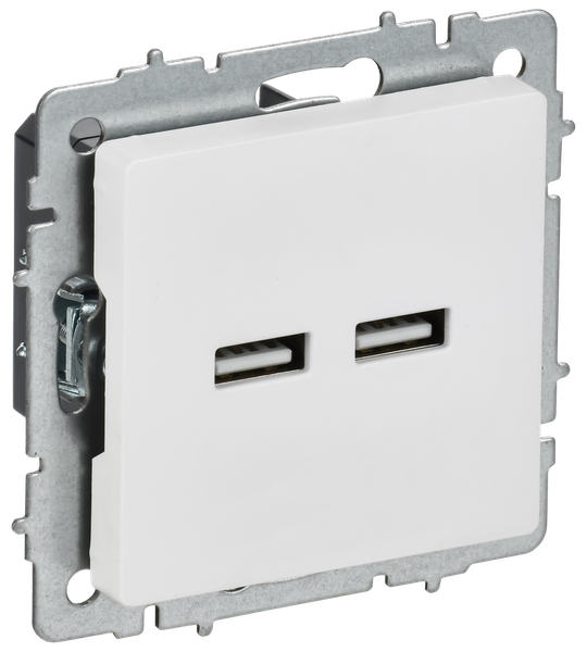 Изображение товара Розетка IEK Brite BR-U21-D31-K91 (арктический белый)