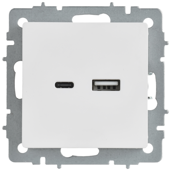 Изображение товара Розетка IEK Brite BR-U22-018-K91 (арктический белый)