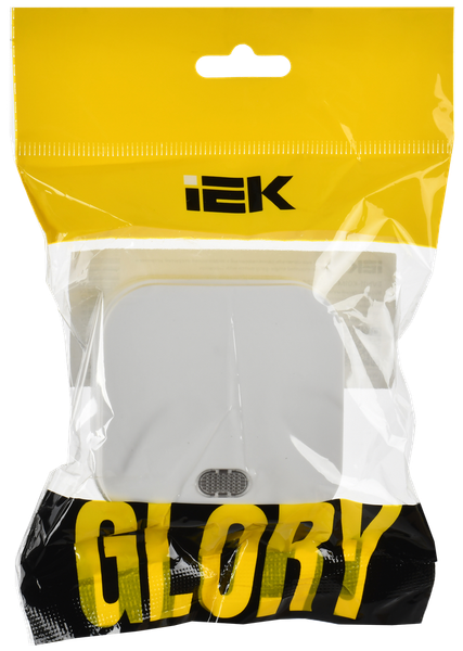 Изображение товара Выключатель IEK Glory EVH11-K01M-10 (белый матовый)